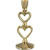 House of Seasons Kandelaar hart goud - l7,5xb7xh20cm