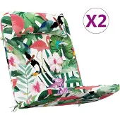 vidaXL Stoelkussens 2 st Adirondack oxford stof meerkleurig