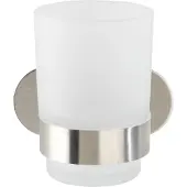 Wenko Turbo-Loc Tandenborstelbeker Orea Uno RVS mat - Tandenborstelhouder - Bevestigen zonder boren - Zelfklevend - 10 jaar garantie