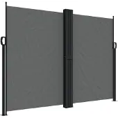 vidaXL Tuinscherm uittrekbaar 180x1200 cm antracietkleurig