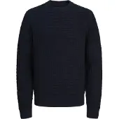 Jack & Jones Jprblabruce knit structure crew neck navy