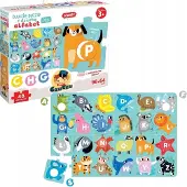 Czuczu Alfabetpuzzel met de Straat - Leer Letters & Dieren - 96x64cm