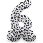 Folat - Staande folieballon Cijfer 6 Bright Panther - 41 cm