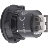 TRU COMPONENTS USB-01-BK USB-inbouwbus 2.0 Bus, inbouw USB-bus type A naar USB-bus type A Inhoud: 1 stuk(s)