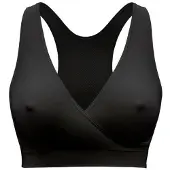 Medela Keep Cool Sleep bh - Naadloze slaapbh - Zwangerschapsbh - Voedingsbh met 2 ademende zones - Soft Touchmateriaal - Zwart - Maat XL