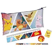 Nintendo Pokémon etui, 5-delig, met liniaal en potlood
