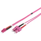 Digitus DK-2532-03-4 Glasvezel kabel 3 meter LC SC I-VH OM4 Violet