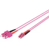 Digitus vezeloptische patchkabel, LC-Duplex - SC-Duplex, OM4, 1,0 meter