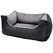 Lebon Hondenmand Louis Plus grijs 80x60x27 cm