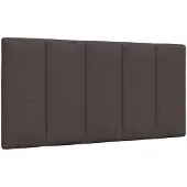 vidaXL Hoofdbordkussen "Hanko" 100 cm stof donkerbruin