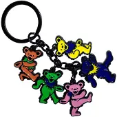 Rock Off Grateful Dead - Dancing Bears Charms - Sleutelhanger