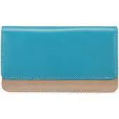 Mywalit Portemonnee lichtbeige / turquoise