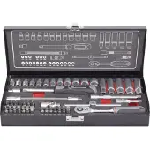 Toolcraft 826386 Dopsleutelset Metrisch 1/4 (6,3 mm) 45-delig