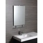 Sapho Wega spiegel rechthoekig met planchet 80x80cm chroom