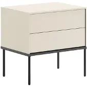 NADUVI Collection Nachtkastje Penrose | mdf wit 55.299999237060547x55x40.299999237060547 cm nachtkastjes | NADUVI