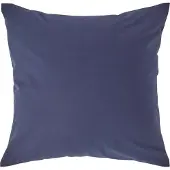 Homescapes Kussensloop 40x40 cm – Marineblauw – 100% Egyptisch Perkal Katoen – 200 TC