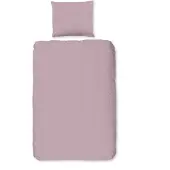 Muller Textil Peuter Dekbedovertrek Katoen Uni - soft pink 120x150cm