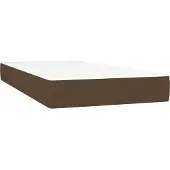 vidaXL Pocketveringmatras voor kinderen medium 80x160 cm stof donkerbruin
