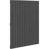 vidaXL Wandhoofdbord 185x3x90 cm massief grenenhout grijs