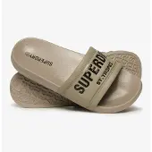 Superdry Strand-/badschoen 'City Luxe' beige / zwart