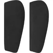 vidaXL Hoofdbord met randen 93x23x78/88 cm fluweel zwart