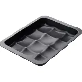 Zenker Bakvorm voor 12 mini broodjes of brioche 36 x 27 cm Black Metallic