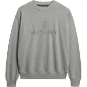Superdry Dames Sweater Brits grijs (L), Casual, Katoen W2012453A