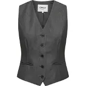 ONLY Gilet donkergrijs