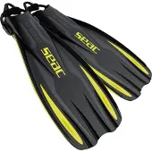 Seac Sub U1000 Diving Fins Bungee Strap Zwart S-M