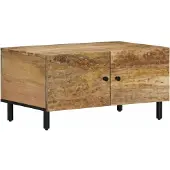 vidaXL Salontafel 80x50x40 cm massief mangohout