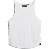 Superdry Tanktop met Ruches Wit Grootte: 40