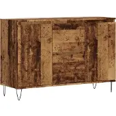 vidaXL Dressoir 101,5x35x70 cm bewerkt hout oud houtkleurig