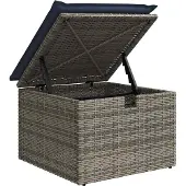 vidaXL 6-delige loungeset voor de tuin met kussens, grijs, kunststof vlechtwerk