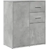 vidaXL Dressoir 60x31x70 cm bewerkt hout betongrijs