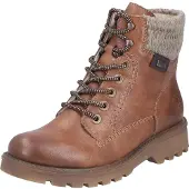Rieker Veterlaarsjes beige gemêleerd / cognac