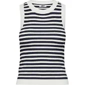 JDY Gebreide top 'JDYAYA' navy / wit