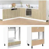 vidaXL Ovenkast 60x46x81,5 cm spaanplaat sonoma eikenkleurig
