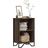 vidaXL Boekenkast 50x31x74,5 cm bewerkt hout bruin eikenkleur