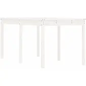 vidaXL Tuintafel 159,5x82,5x76 cm massief grenenhout wit