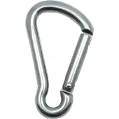 Kong Italy Harness Kl Karabijnhaak Zilver 120 mm
