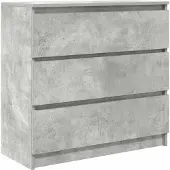 vidaXL Dressoir 80x35x76 cm spaanplaat betongrijs