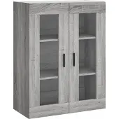 vidaXL Bovenkast 69,5x34x90 cm grijs sonoma eikenkleurig