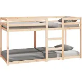vidaXL Stapelbedframe zonder matras massief grenenhout 90x200 cm