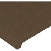 vidaXL Hoofdbord LED 100x5x118/128 cm stof donkerbruin