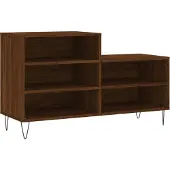 vidaXL Schoenenkast 102x36x60 cm bewerkt hout bruin eikenkleur