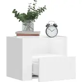 vidaXL Nachtkastjes 2 st wandgemonteerd 45x30x35 cm wit
