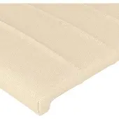 vidaXL Hoofdbord LED 200x5x78/88 cm stof crèmekleurig