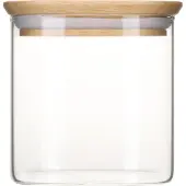 Pebbly Voorraadpot Rond Hout 800 ml