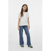 Vero moda GIRL T-shirt wit Meisjes Katoen Ronde hals All over print - maat 116