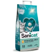 Sanicat Essential Oils Ultra White Kattenbakvulling Fragrance Free 10 kg